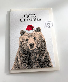 Bear Christmas Card, 4 of 8