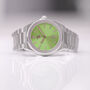 Personalised Mens Wave Watch In Green, thumbnail 2 of 5