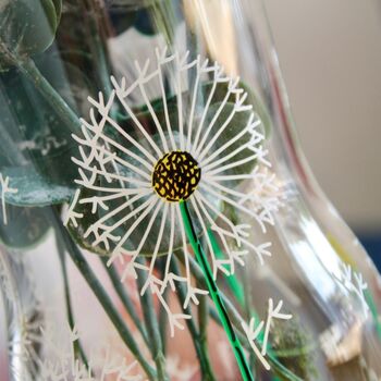 Dandelion Clock Painted Small Vase, 3 of 9