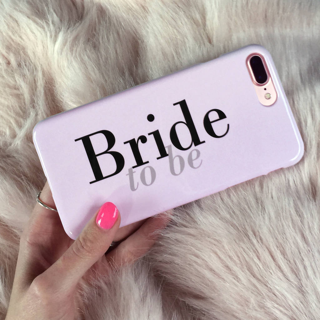 Bride To Be Pink Wedding Phone Case, 1 of 4