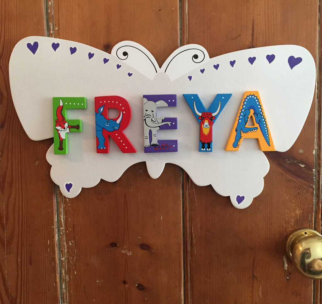 Personalised Children's Animal Door Plaque By Oskar & Catie