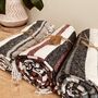 Hand Loomed Stripe Fair Trade Sofa Throw Blanket, thumbnail 1 of 8