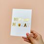 Hip Hip Hooray Card With Confetti Envelope, thumbnail 5 of 5