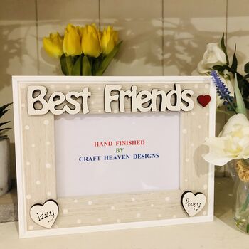 Personalised Best Friends Photo Frame Bff Birthday, 3 of 4