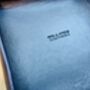 Personalised Dark Blue Leather Desk Accessories Tray, thumbnail 12 of 12