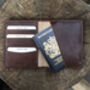Luxury Brown Leather Passport Holder Wallet Gift Boxed Personalised, thumbnail 6 of 6
