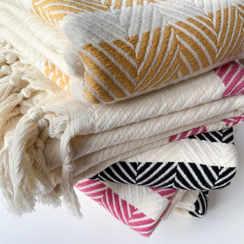 Personalised Soft Cotton Sofa Throw, Christmas Gift For Grandparents, 9 of 9