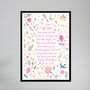 June Rose Birth Flower Positive Affirmations Gift For Mum Print, thumbnail 6 of 6