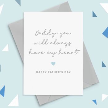 Cute Alway Ave My Heart Father's Day Card, 4 of 4