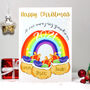 Personalised Rainbow Grandson Christmas Card, thumbnail 6 of 10