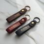 Personalised Leather Loop Keyring, thumbnail 3 of 6