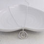 Silver Fingerprint Soft Circle Charm, thumbnail 1 of 7