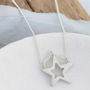 Silver Star Necklace. Geometric Pendant, thumbnail 8 of 12