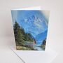 Girl In Mountains Landscape Birthday Card, thumbnail 4 of 6