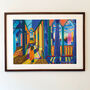 Golden Hour On Blue Giclée Art Print, thumbnail 1 of 4