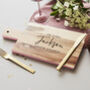 Personalised Couples Wooden Chopping Board, thumbnail 2 of 6