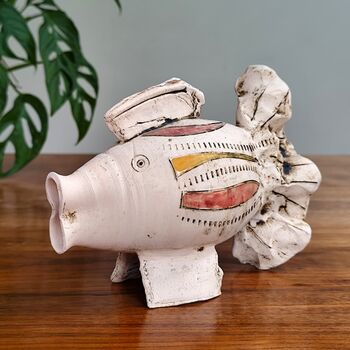 Fish Ceramic Statue Handmade Ornament, 9 of 12