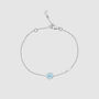 Salina Blue Topaz And Sterling Silver Gemstone Bracelet, thumbnail 2 of 4