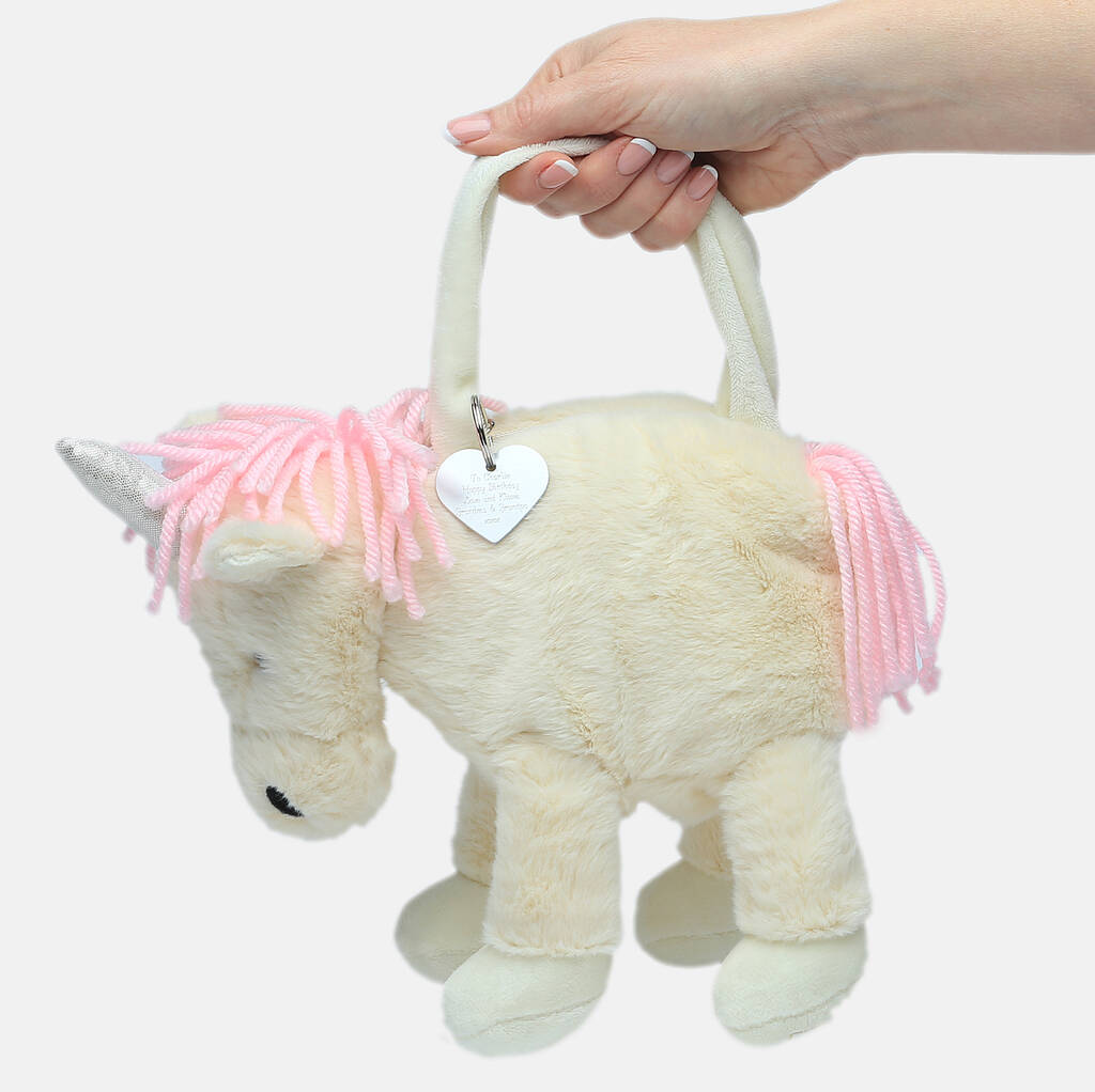 soft unicorn bag