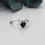 Genuine Black Onyx Ring In Sterling Silver, thumbnail 2 of 11