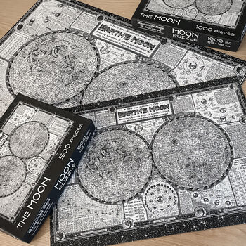Moon Map Jigsaw Puzzle 500 Pieces, 2 of 12