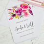 Bright Pinks Personalised Save The Date Card, thumbnail 2 of 3