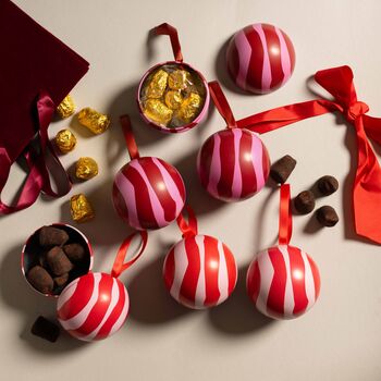Refillable Scandi Baubles With Chocolate Truffles, 4 of 7