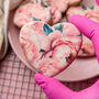 Pink Peonies Luxury Biscuits Gift Box, Eight Biscuits, thumbnail 9 of 10