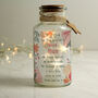 Floral Design Personalised LED Glass Jar, thumbnail 6 of 7