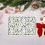 Christmas Placemats With Reindeer Forest Tree Design, thumbnail 2 of 3