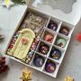 Christmas Chocolate Door With Wreath, Personalised Gift, thumbnail 7 of 9