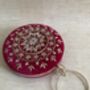 Hot Pink Circular Velvet Bangle Clutch Bag, thumbnail 4 of 7