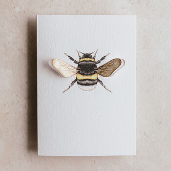 Bumble Bee Watercolour Pop Out Card, 2 of 2