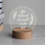 Engraved 'She Believed She Could' Mini Desk Lamp, thumbnail 3 of 7