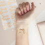 Pk 16 Team Bride Hen Party Temporary Tattoos Rose Gold, thumbnail 1 of 3