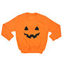 'Pumpkin Face' Halloween Children's Sweatshirt Jumper, thumbnail 6 of 7