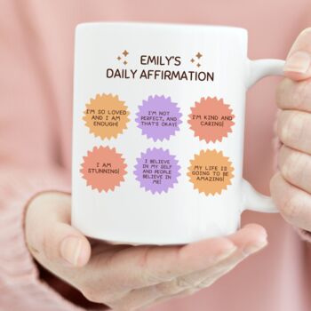 Personalised Positive Daily Affirmations Gift Mug, 3 of 3