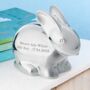 Personalised Silver Plated Rabbit Money Box, thumbnail 1 of 5