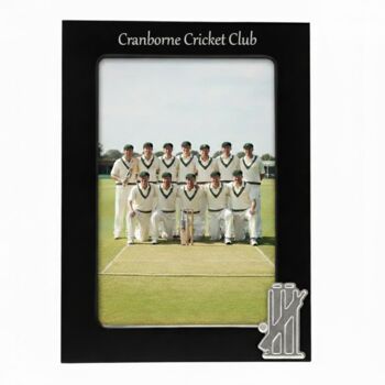 Personalised Cricket Photo Frame, 2 of 8