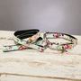 The Barnes Blue Floral Dog Collar And Lead Set, thumbnail 2 of 5