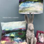 Velvet Abstract Landscape Cushions, thumbnail 7 of 7