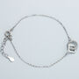 Sterling Silver Interlocking Geometric Shapes Bracelet, thumbnail 3 of 5