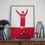 Jordan Henderson Champions Shirt Liverpool Poster Print, thumbnail 1 of 4