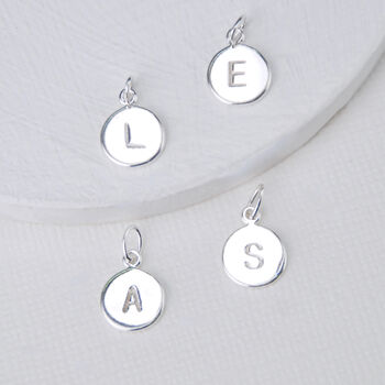 Personalised Silver Birthstone And Initial Bracelet, 5 of 7