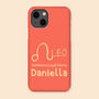 Personalised Leo Star Sign Snap Phone Case, thumbnail 1 of 3