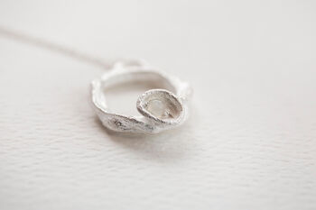 Moonstone And Recycled Silver Necklace June Birthstone, 5 of 7