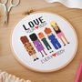 'Love Your Body' Cross Stitch Kit, thumbnail 4 of 6