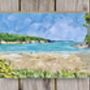 Maenporth Beach, Falmouth, Upcycled Collage Card, thumbnail 1 of 1
