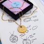 18k Gold Vermeil Or Silver Personalised Doodle Necklace, thumbnail 5 of 6