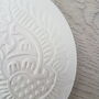 Personalised Paisley Pattern White Clay Coaster, thumbnail 5 of 5